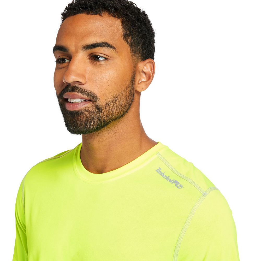 Camisetas Masculino - Timberland Pro® Wicking Good Sport Short Sleeve - DZFNX8671 - Verdes